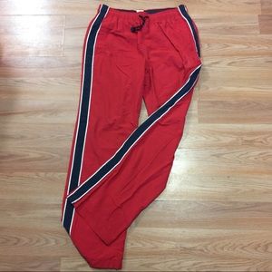 Abercrombie Red Double-Lined Track Pants Sz M